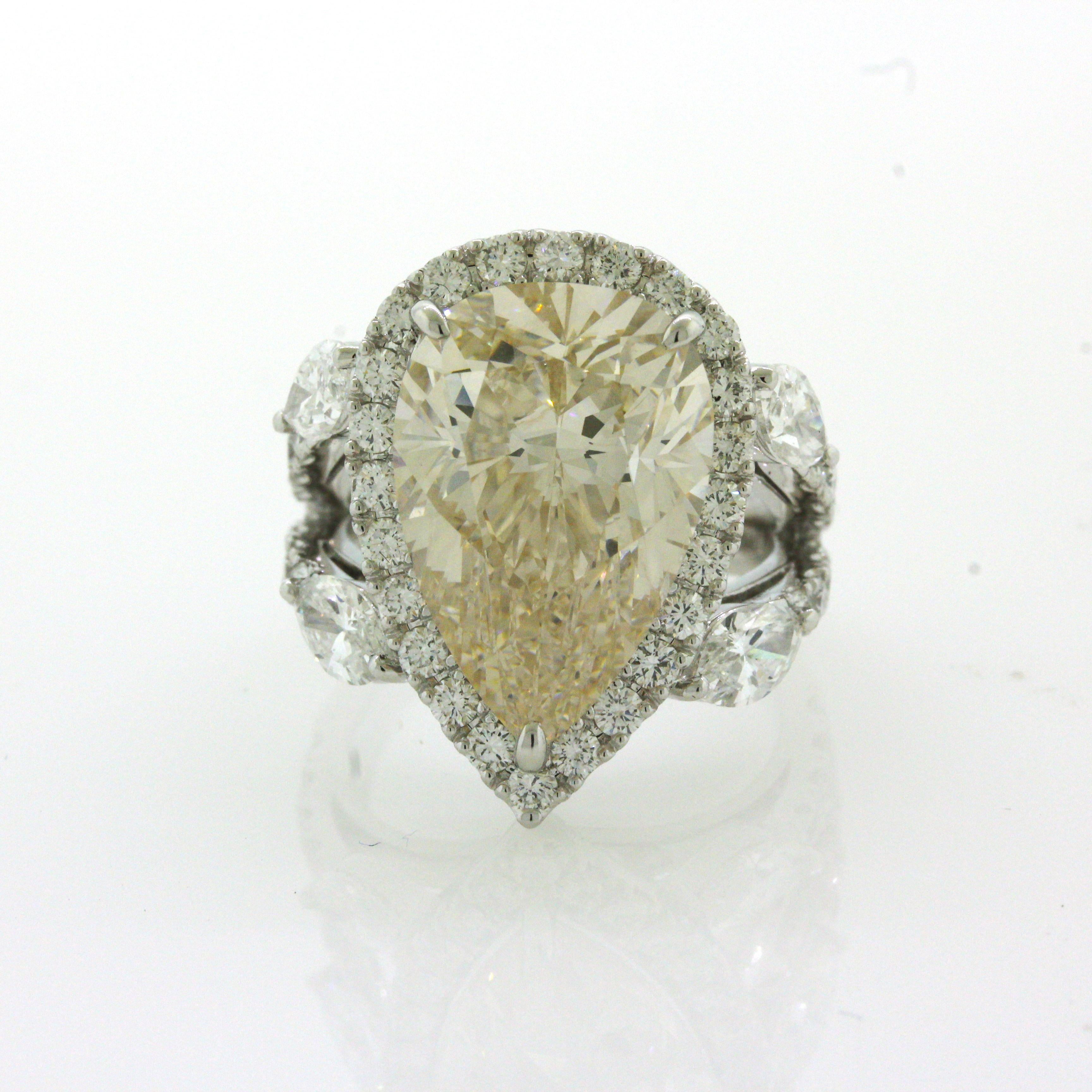 10.16 Carat Diamond Platinum Ring, GIA Certified Type 2a In New Condition For Sale In Beverly Hills, CA