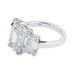 10.16 Carat Emerald Diamond Ring 18K Gold Iconic Presence