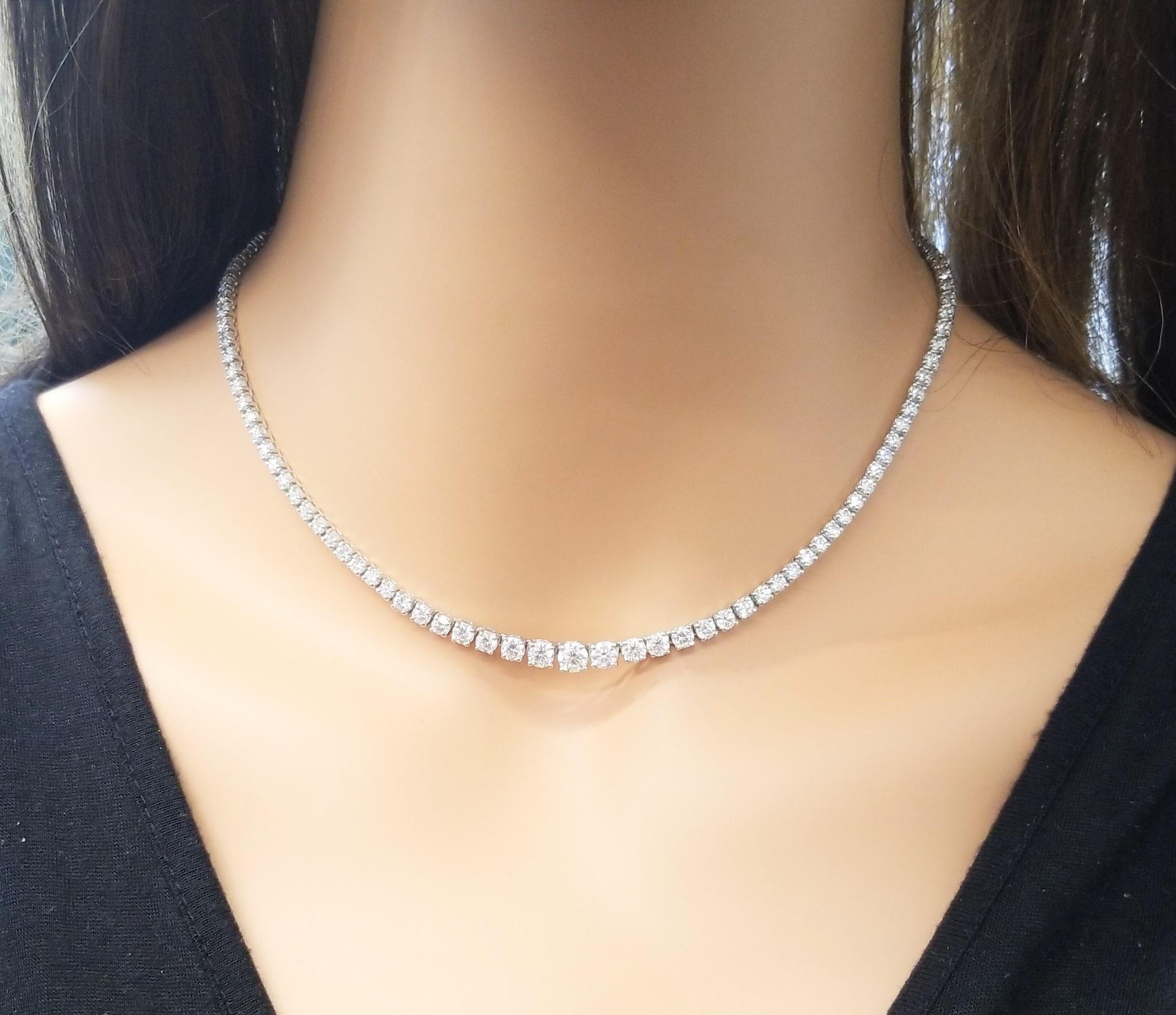 tennis diamond necklace