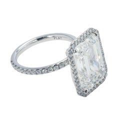 10.17 Carat Emerald Diamond Ring 18K Gold Grand Palais Radiance