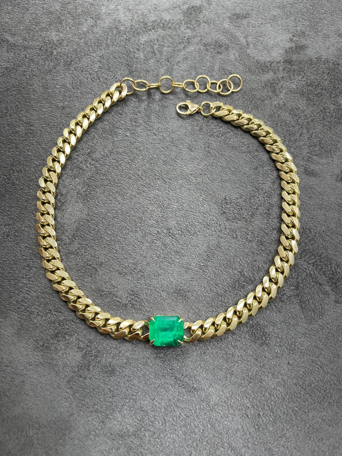 emerald cuban chain