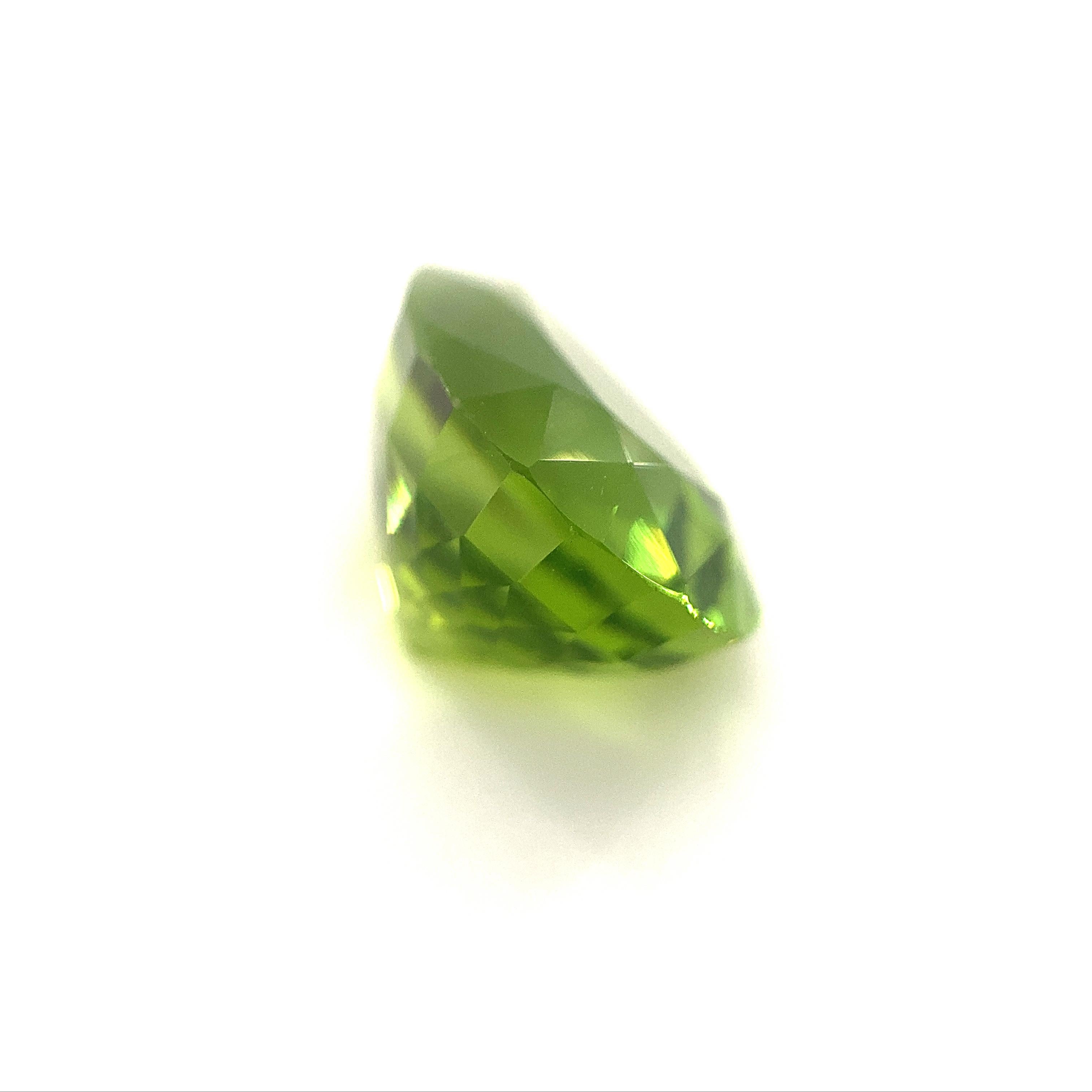 10.17ct Pear Peridot GIA Certified For Sale 2