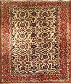 1018 - Schöner, sehr schöner, feiner Isfahan-Teppich, handgeknüpft