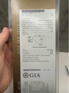 1.01ct D SI1 Eye Clean Natural Shield Cut Diamond - GIA Certified