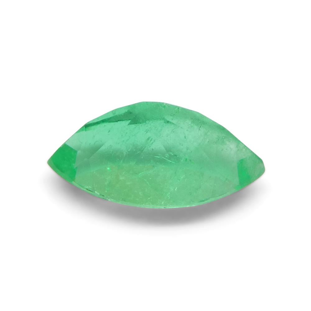 1.01ct Marquise Green Emerald from Colombia For Sale 6