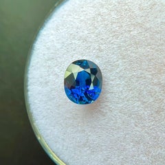1.01ct Natürlicher Saphir Königsblau Oval Schliff Natürlicher loser Edelstein 6.3x5.3mm