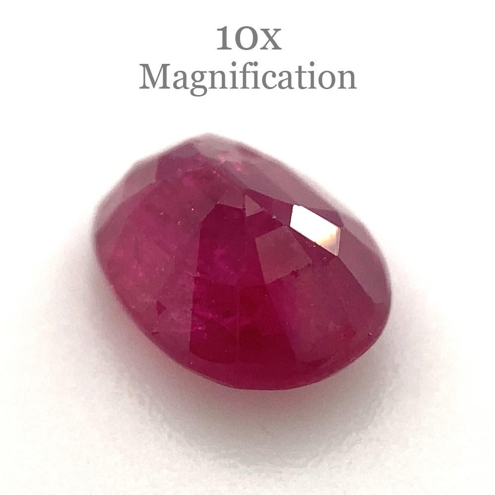 Rubino rosso ovale 1.01ct non riscaldato in vendita 6