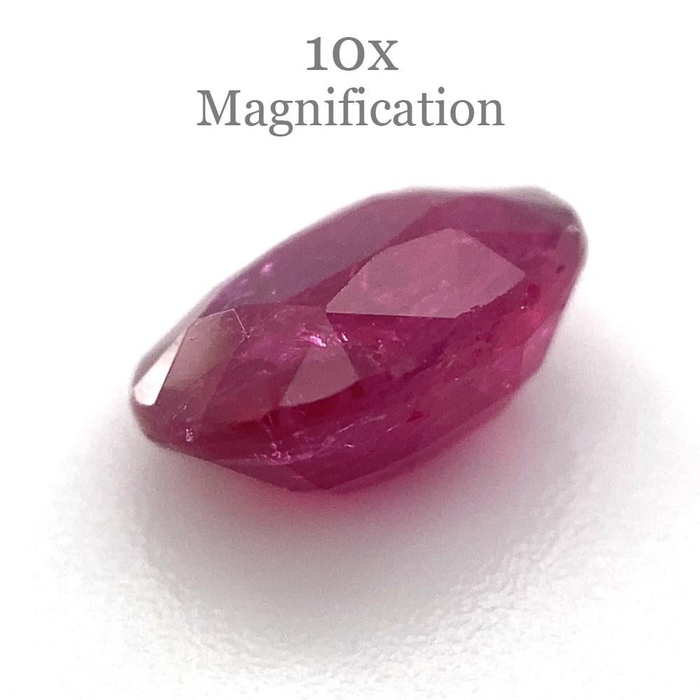 1.01ct Oval Red Ruby Unheated For Sale 2