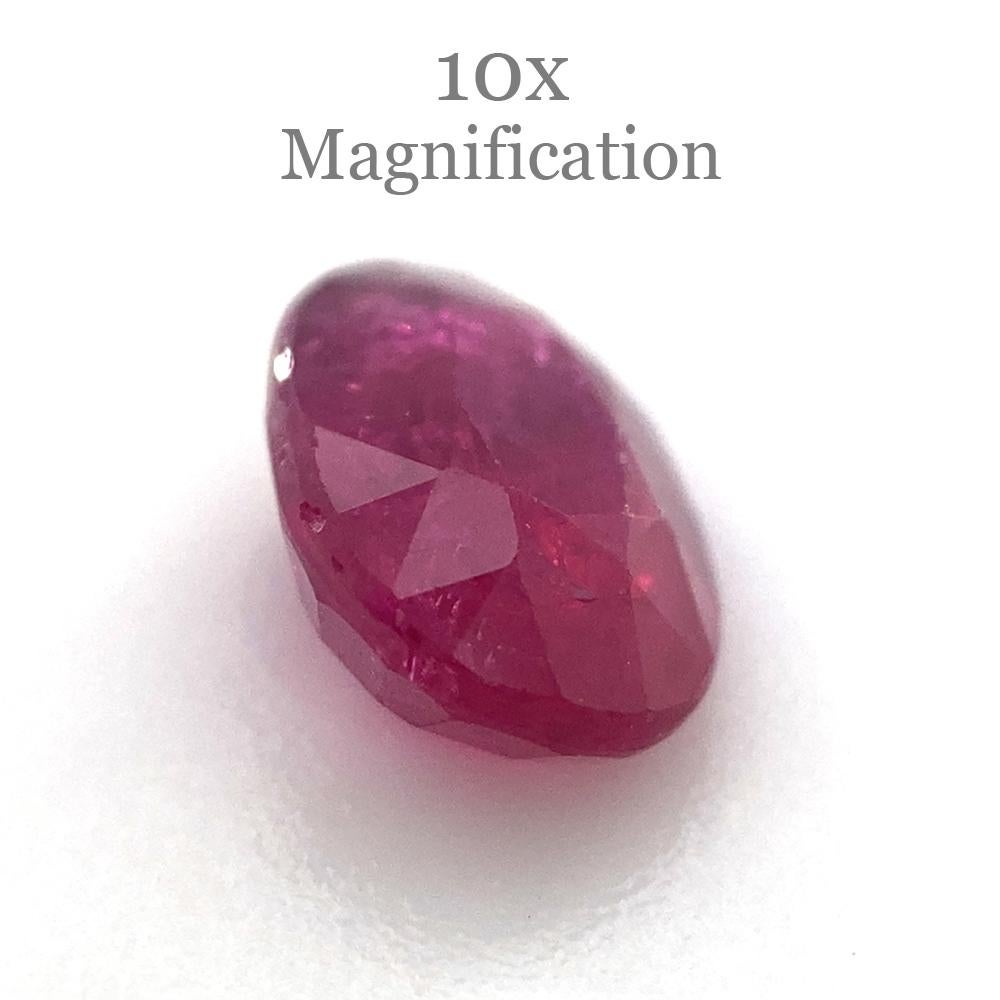 1.01ct Oval Red Ruby Unheated For Sale 4