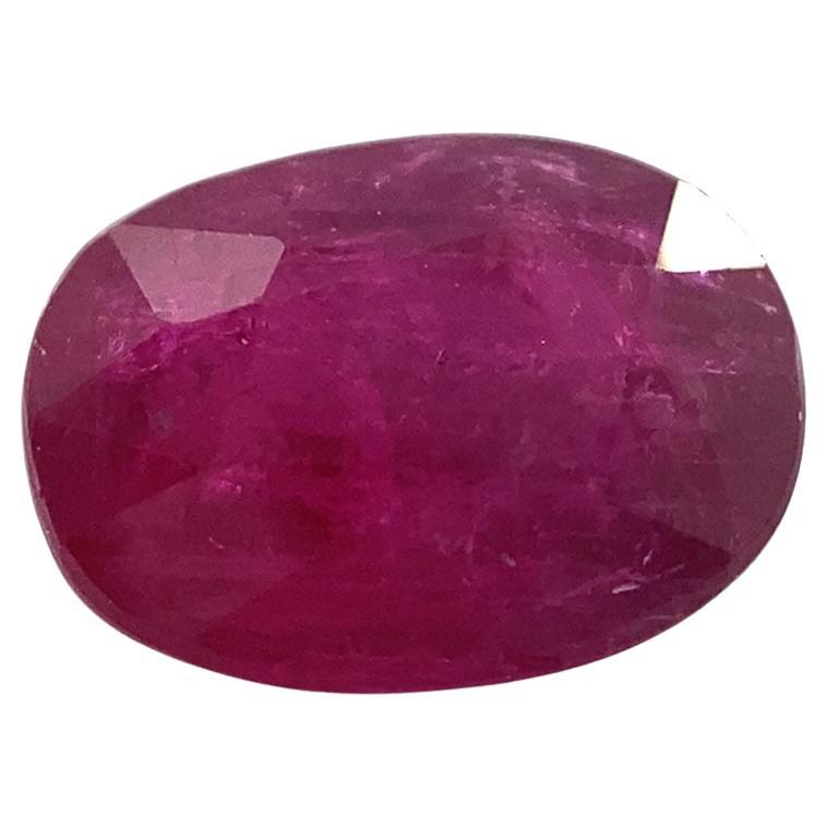 1.01ct Oval Red Ruby Unheated For Sale