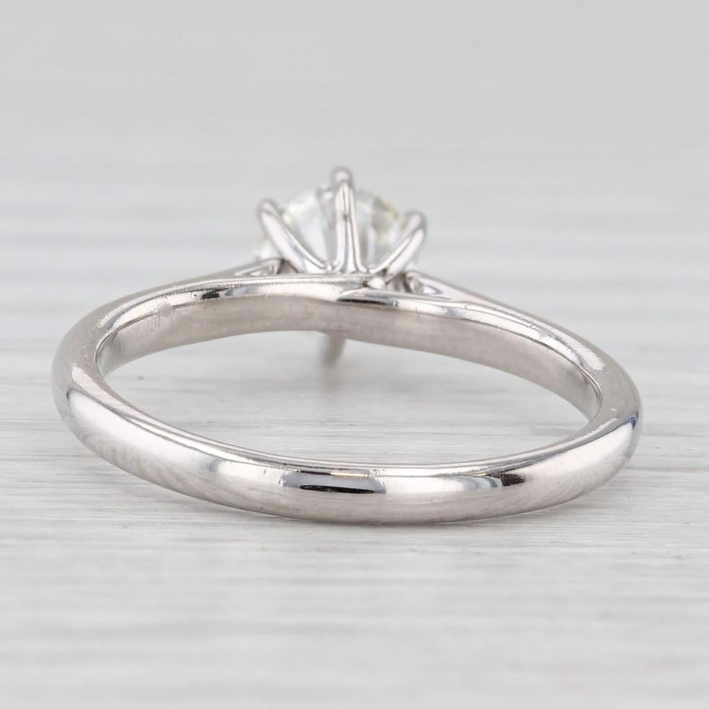 1,01 ct Diamante Brillante Redondo VVS2 Anillo de Compromiso Solitario Platino GIA Corte redondo en venta