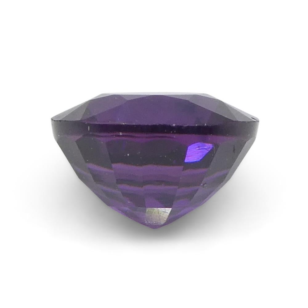 1.01ct Round Purple Sapphire from East Africa, Unheated For Sale 6