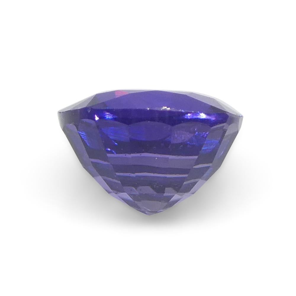 1.01ct Square Cushion Purple Sapphire from Madagascar Unheated For Sale 5