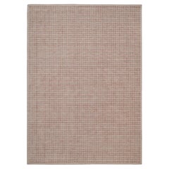 10'1"x14' Rose Pink Modern Plain Decor Box Design Loomed Knotted Soft Wool Rug