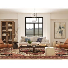10'1"x15'9" Wool Hand Knotted Beige Heriz Re-Creation Oversized Rug