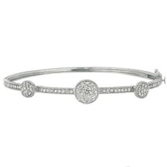 1,02 Karat Diamant-Armreif G SI 14K Weißgold