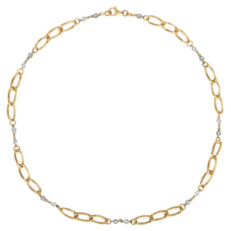 1,02 Karat Diamant Kette Stil Halskette G SI 14k Gelbgold