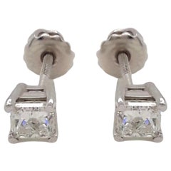 1.02 Carat Diamond Stud Earrings