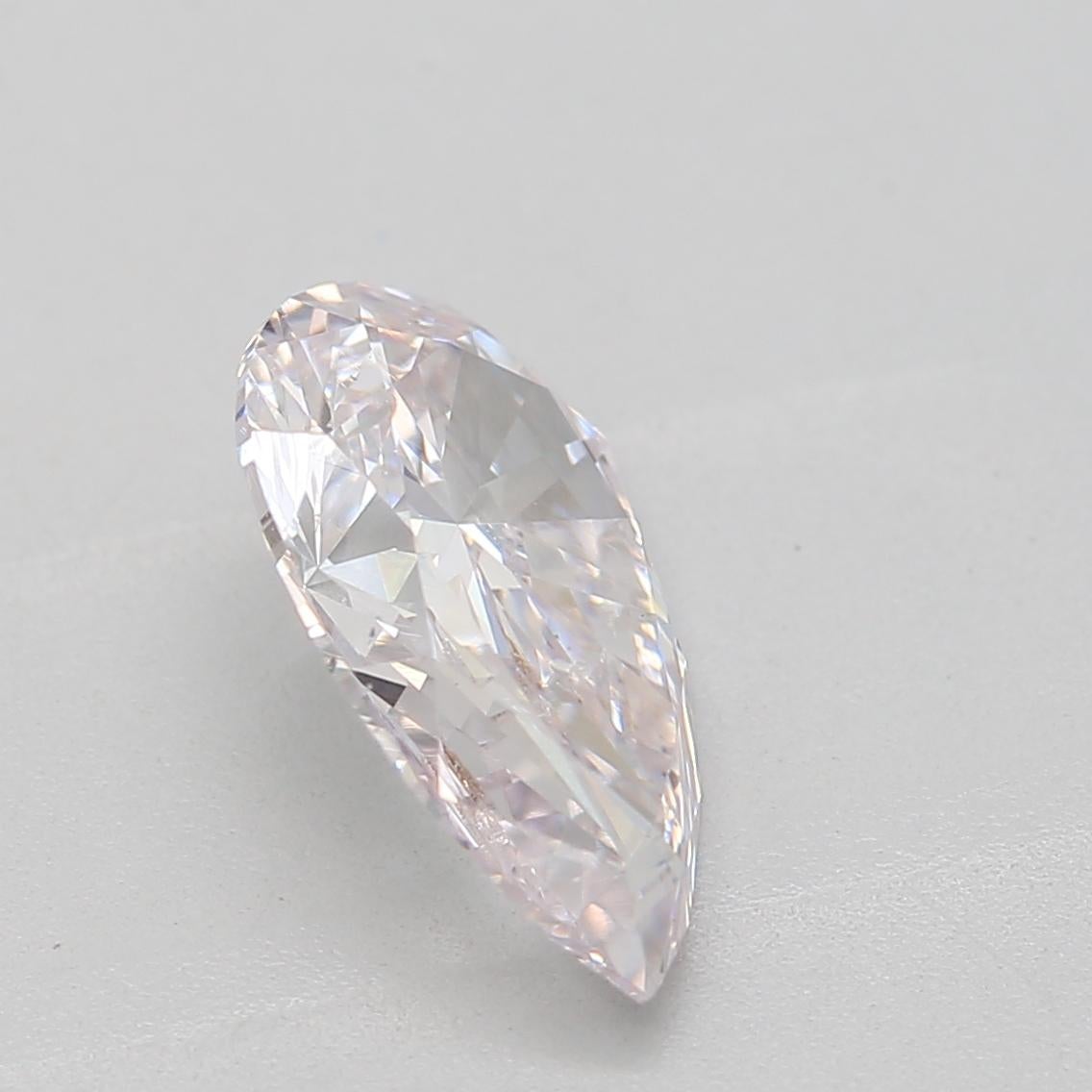 1.02-CARAT, FAINT PINK -, Pear, SI1-CLARITY, GIA , SKU-7804 In New Condition For Sale In Kowloon, HK