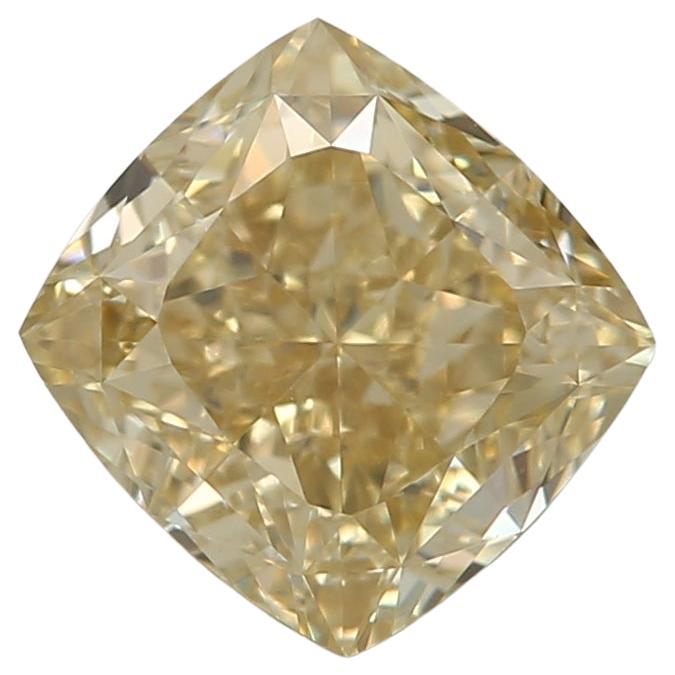 1.02-CARAT, FANCY BROWNISH YELLOW, CUSHION CUT DIAMOND VS1 Clarity GIA Certified For Sale