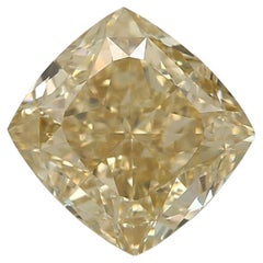1.02-CARAT, FANCY BROWNISH YELLOW, CUSHION CUT DIAMOND VS1 Clarity GIA Certified