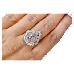 1.02 Carat Fancy Pink Diamond Ring & Pendant Convertible VS Clarity AGL Cert