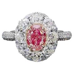 1.02 Carat Fancy Pink Diamond Ring VS Clarity AGL Certified