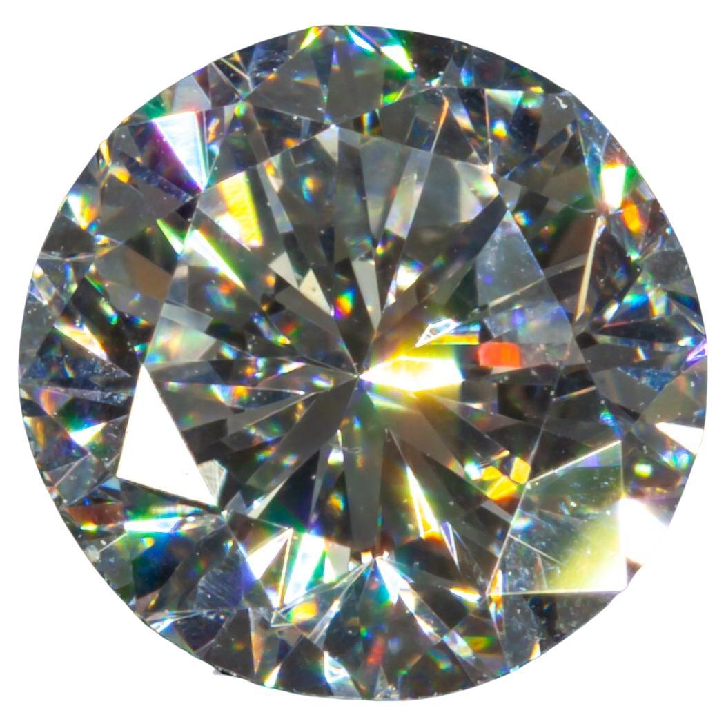 Diamant taille ronde brillant de 1,02 carat non serti H / VS1 certifié GIA