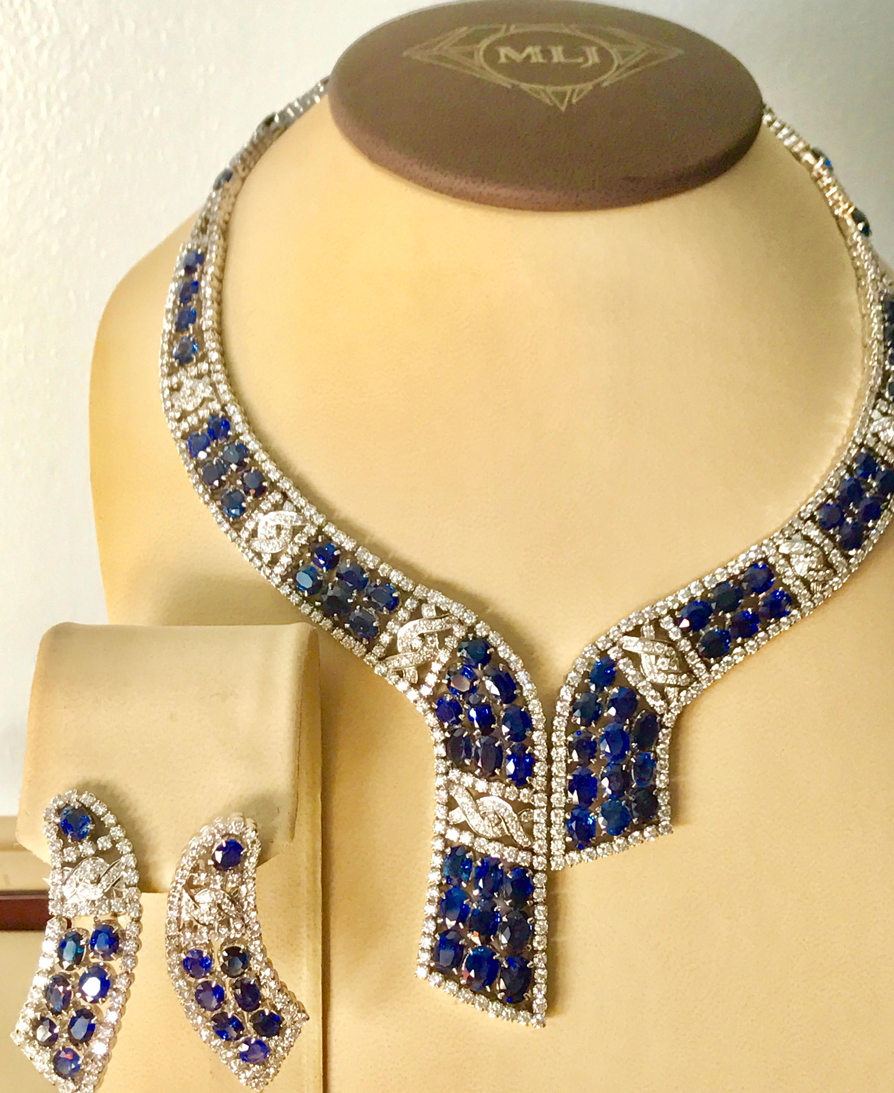 costume sapphire necklace