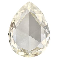 Diamant taille poire brillant de 1,02 carat certifié GIA, couleur L et pureté Vs2