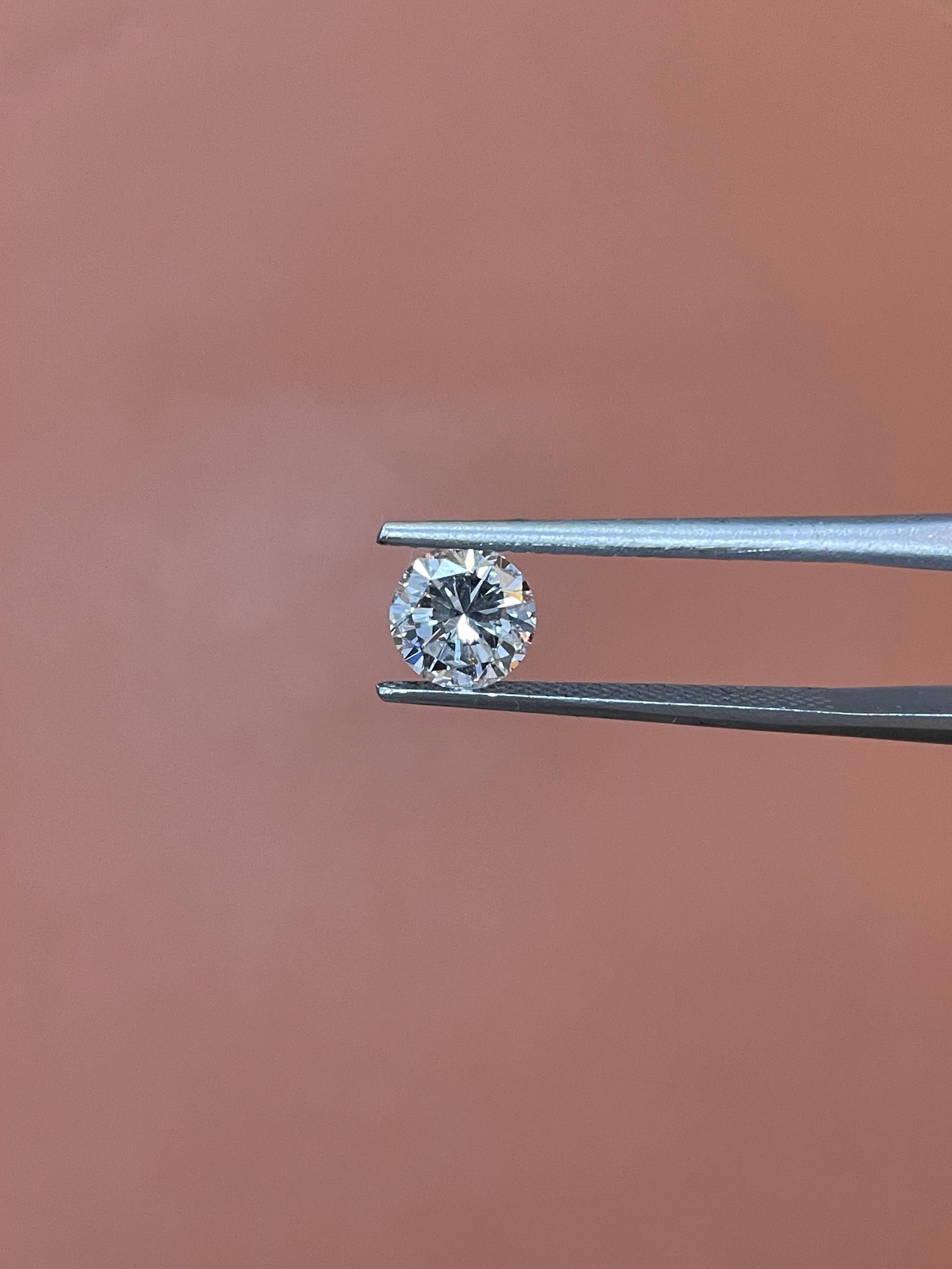 GIA-zertifiziert 1,02 Karat runder Brillant G Farbe Vs2 Reinheit natürlicher Diamant (Rundschliff) im Angebot
