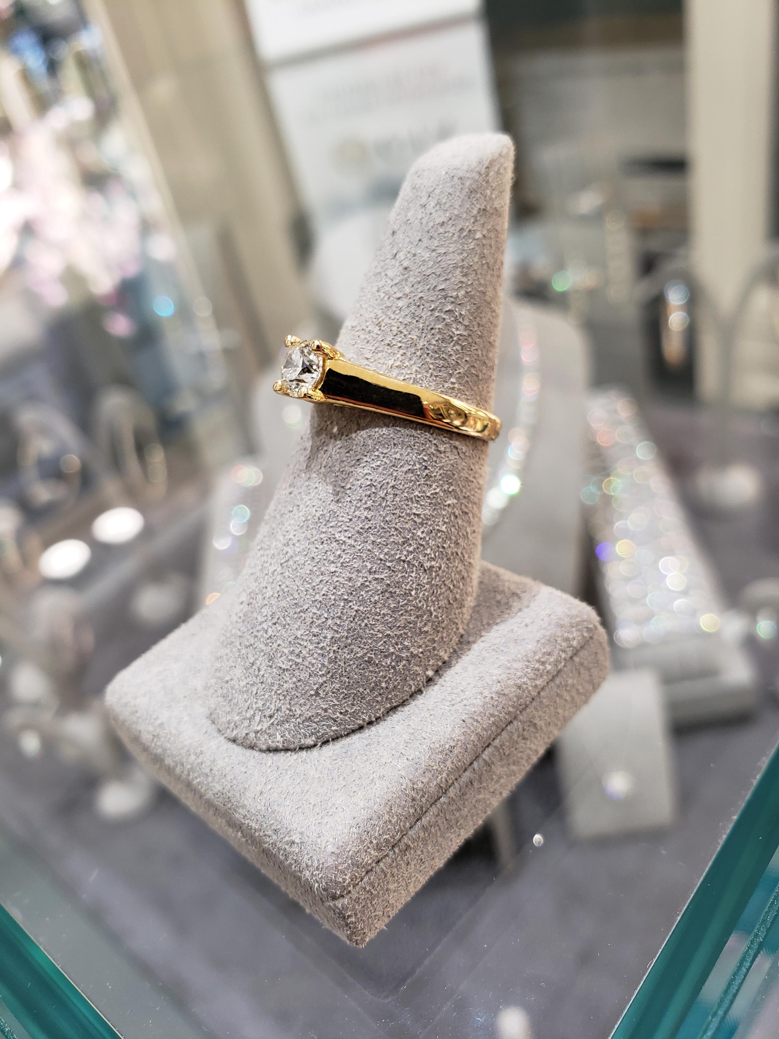 Roman Malakov 1.02 Karat runder Diamant im Brillantschliff Solitär Verlobungsring Damen im Angebot