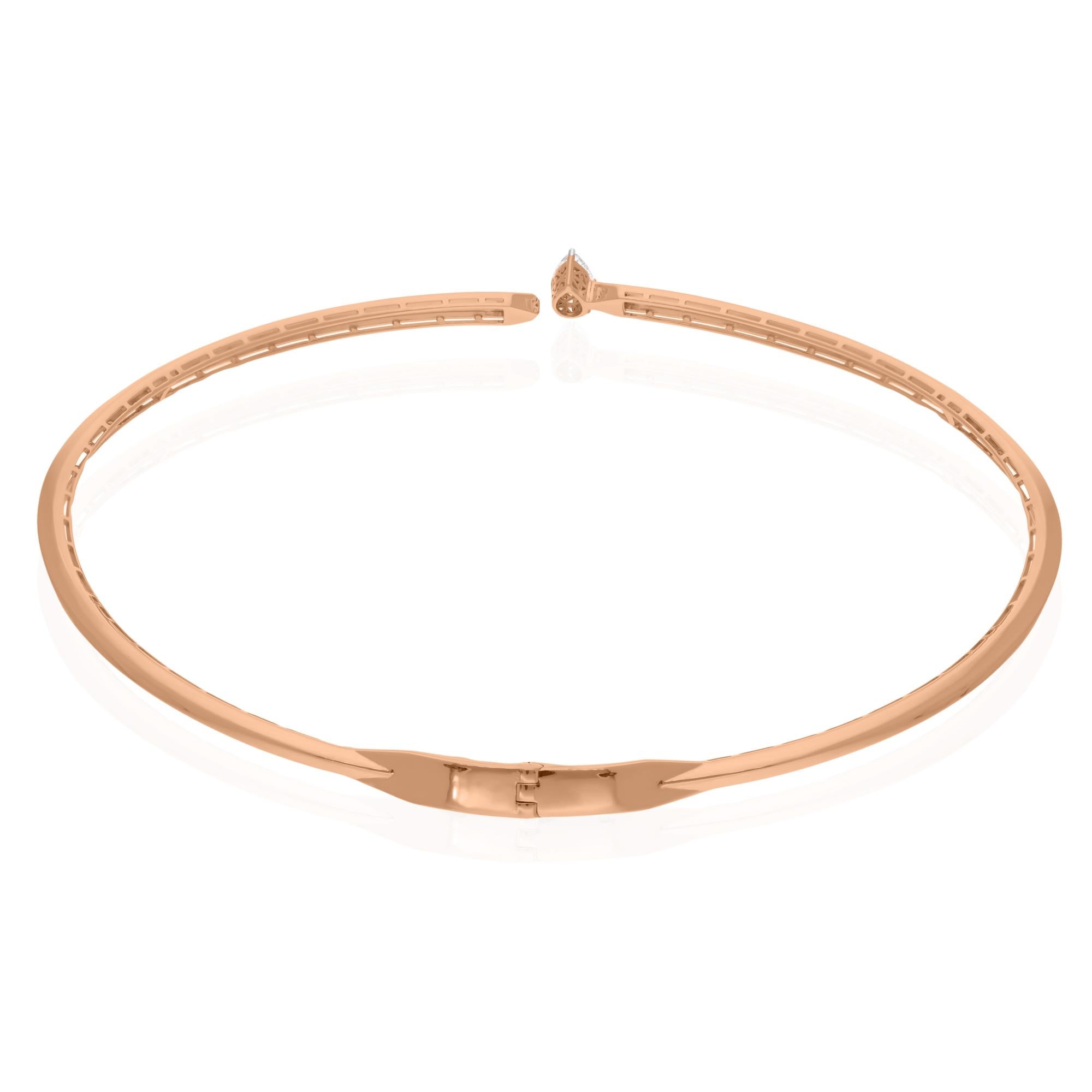 Cast from 14-karat rose gold, these exquisite choker are handset with 1.02 carats of sparkling diamonds.

FOLLOW SPECTRUM JEWELS storefront to view the latest collection & exclusive pieces. Spectrum Jewels is proudly rated as a Top Seller on 1stdibs