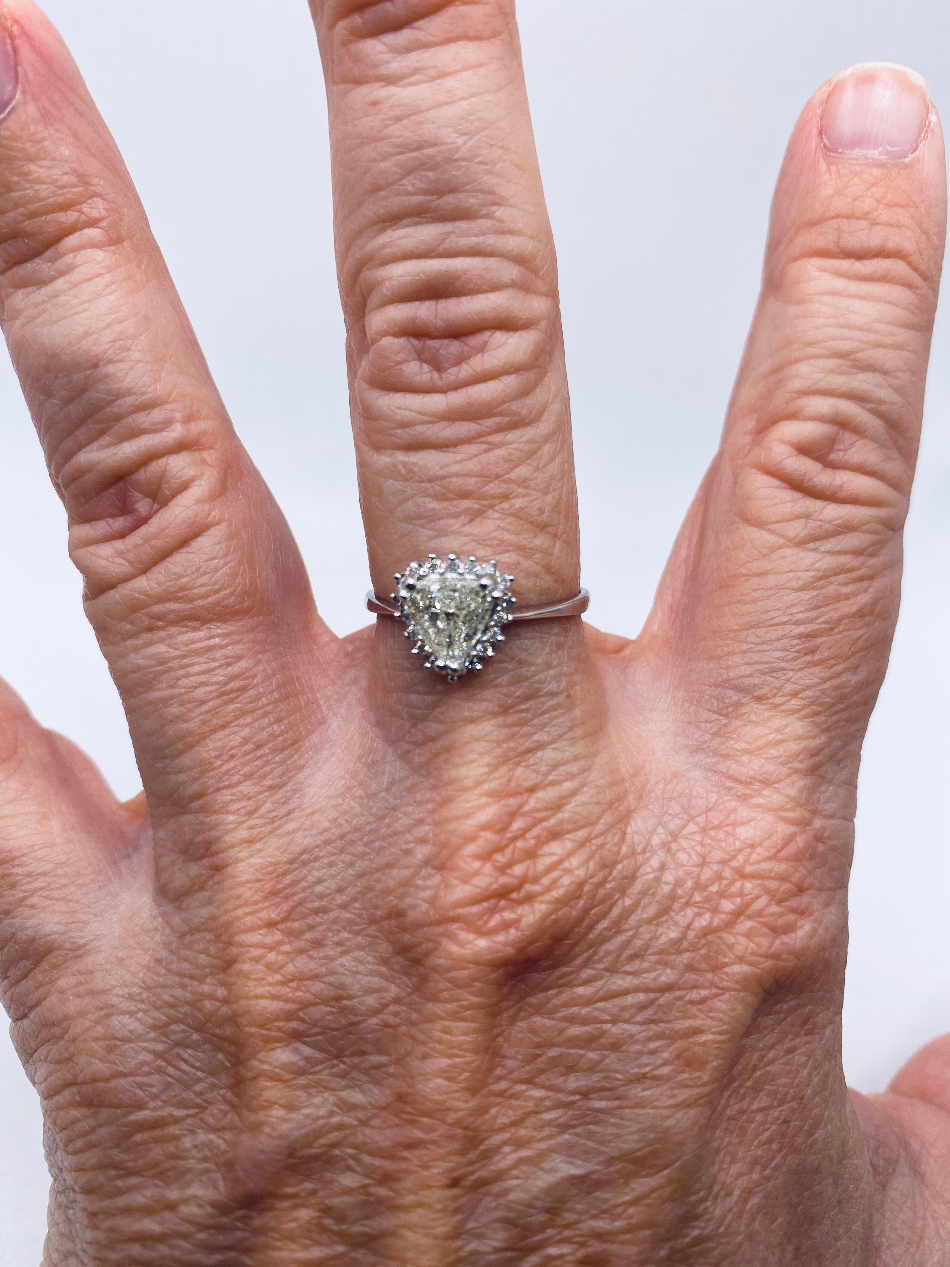 starburst frame engagement ring