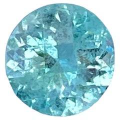 1.02 carats Blue Aquamarine Round Shaped Natural African Gemstone