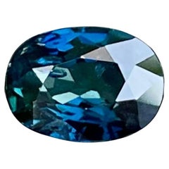 1.02 Carats Teal Blue Sapphire Stone Oval Cut Madagascar's Gemstone