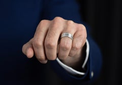 Roman Malakov 1.02 Carats Total Round Cut Diamond Men's Eternity Wedding Band