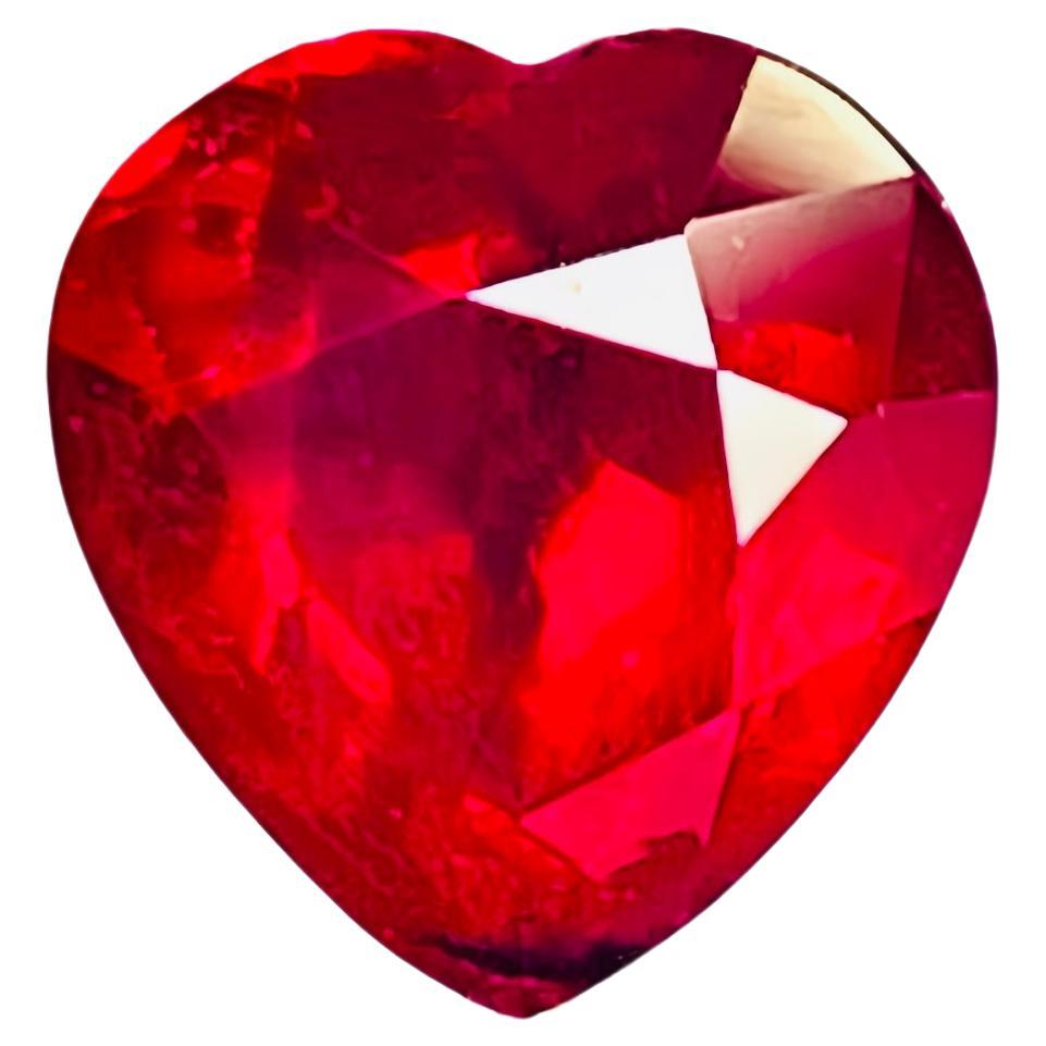 1.02 Ct AIGS Certificate Burma Ruby Unheated Pigeon Blood color (couleur sang de pigeon) en vente