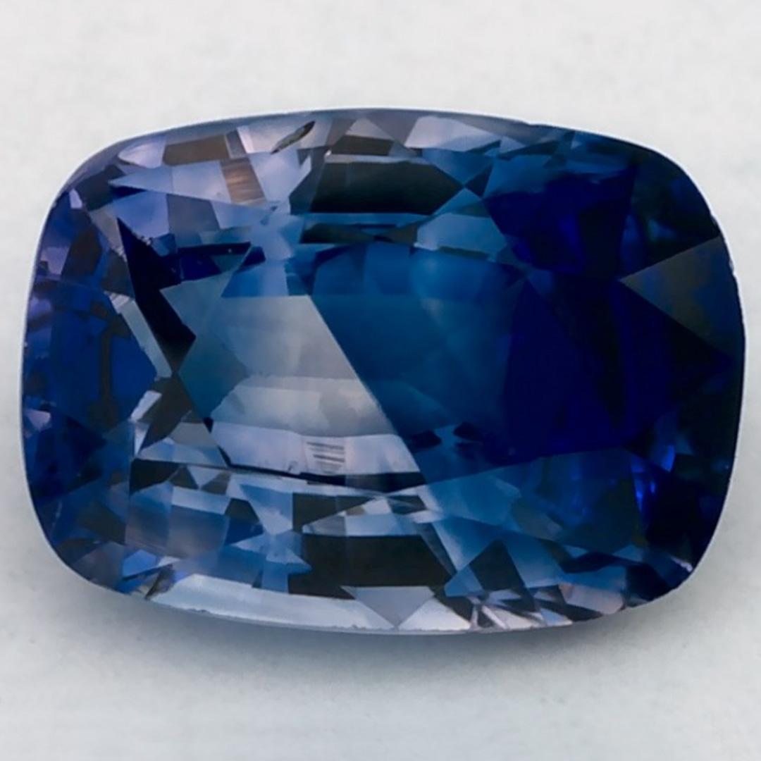 1.02 Ct Blue Sapphire Cushion Loose Gemstone For Sale