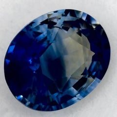 1.02 Ct Blue Sapphire Oval Loose Gemstone