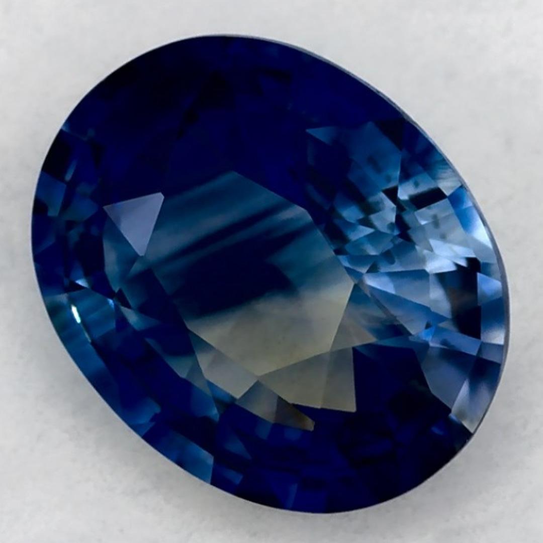 Oval Cut 1.02 Ct Blue Sapphire Oval Loose Gemstone For Sale