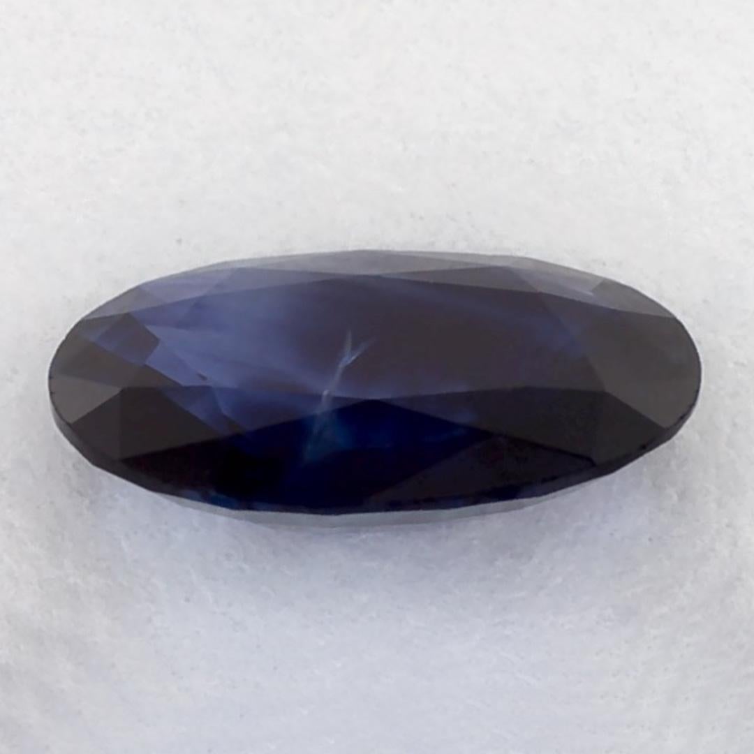 1.02 carati di zaffiro blu ovale sfuso In condizioni Nuovo in vendita a Fort Lee, NJ