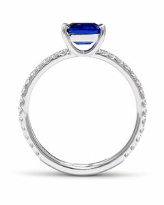 1.1 carat Blue Sapphire Stacking Ring