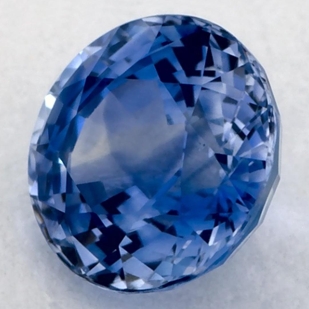 1.02 Karat Blauer runder Saphir, loser Edelstein im Zustand „Neu“ im Angebot in Fort Lee, NJ