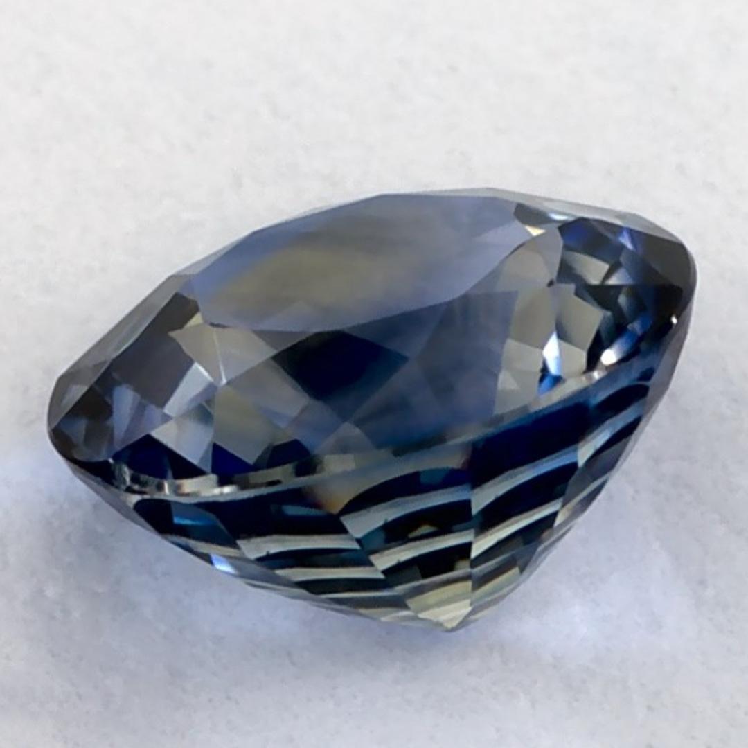 1.02 Ct Blue Sapphire Round Loose Gemstone (pierre précieuse en vrac) Neuf - En vente à Fort Lee, NJ