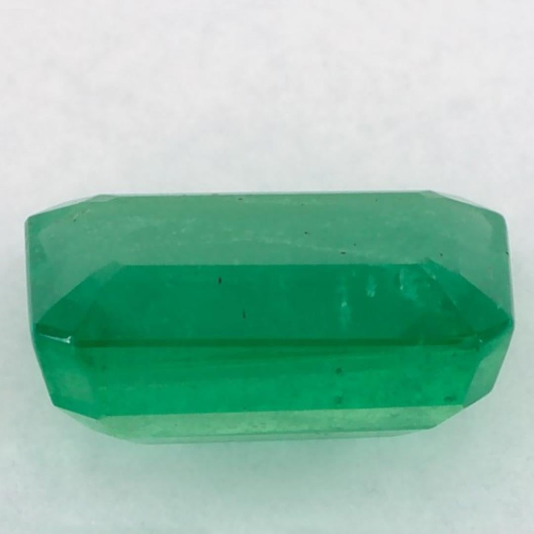 1.02 Ct Emerald Octagon Loose Gemstone In New Condition For Sale In Fort Lee, NJ