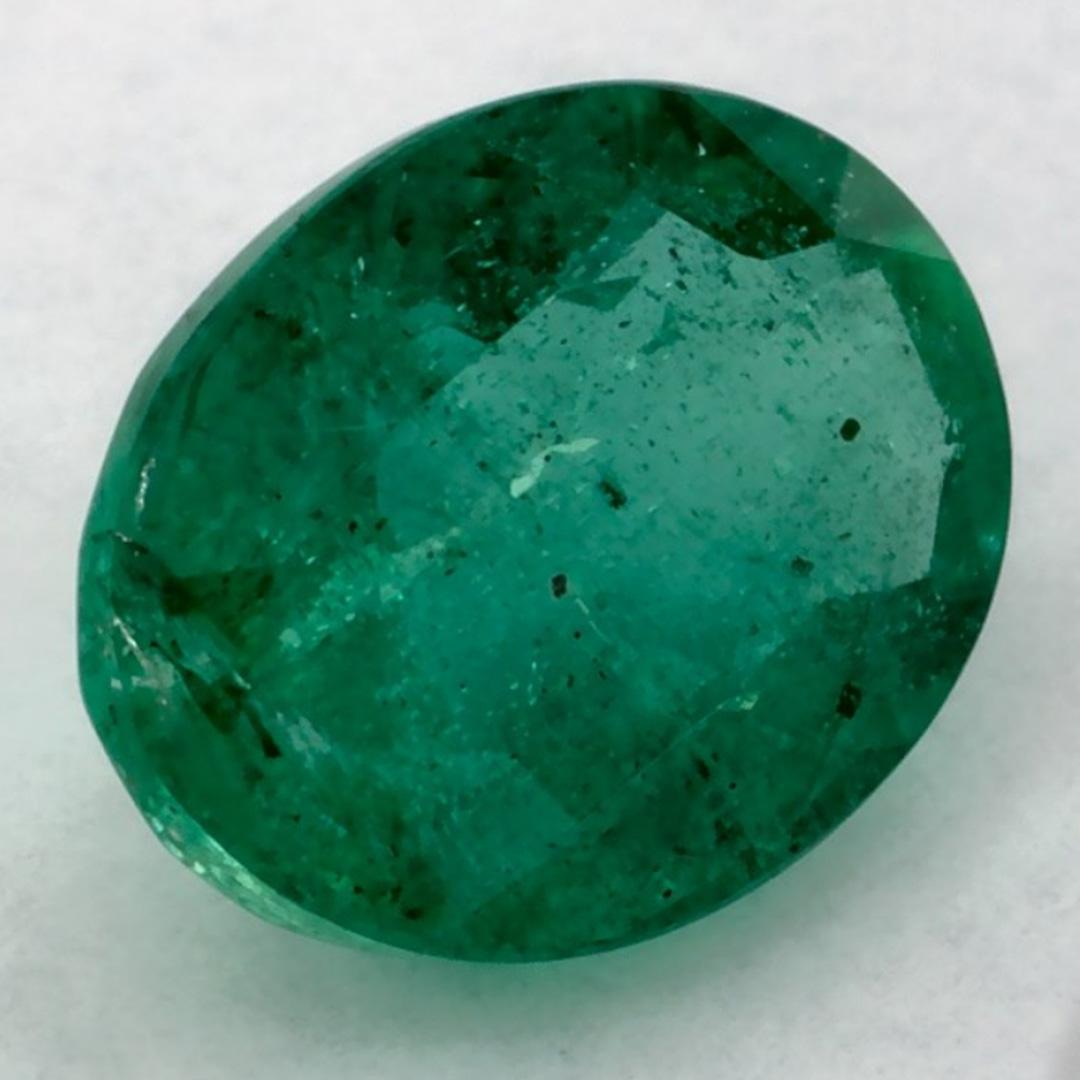 Taille ovale 1.02 Ct Emerald Oval Loose Gemstone (pierre précieuse en vrac) en vente