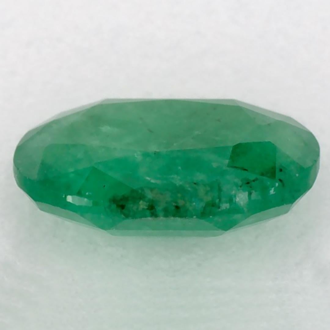 1.02 Karat Smaragd Oval Loser Edelstein im Zustand „Neu“ im Angebot in Fort Lee, NJ