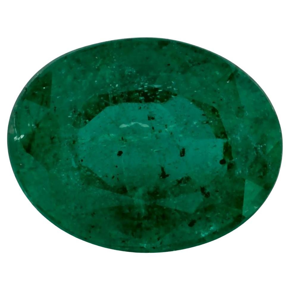 1.02 Ct Emerald Oval Loose Gemstone For Sale