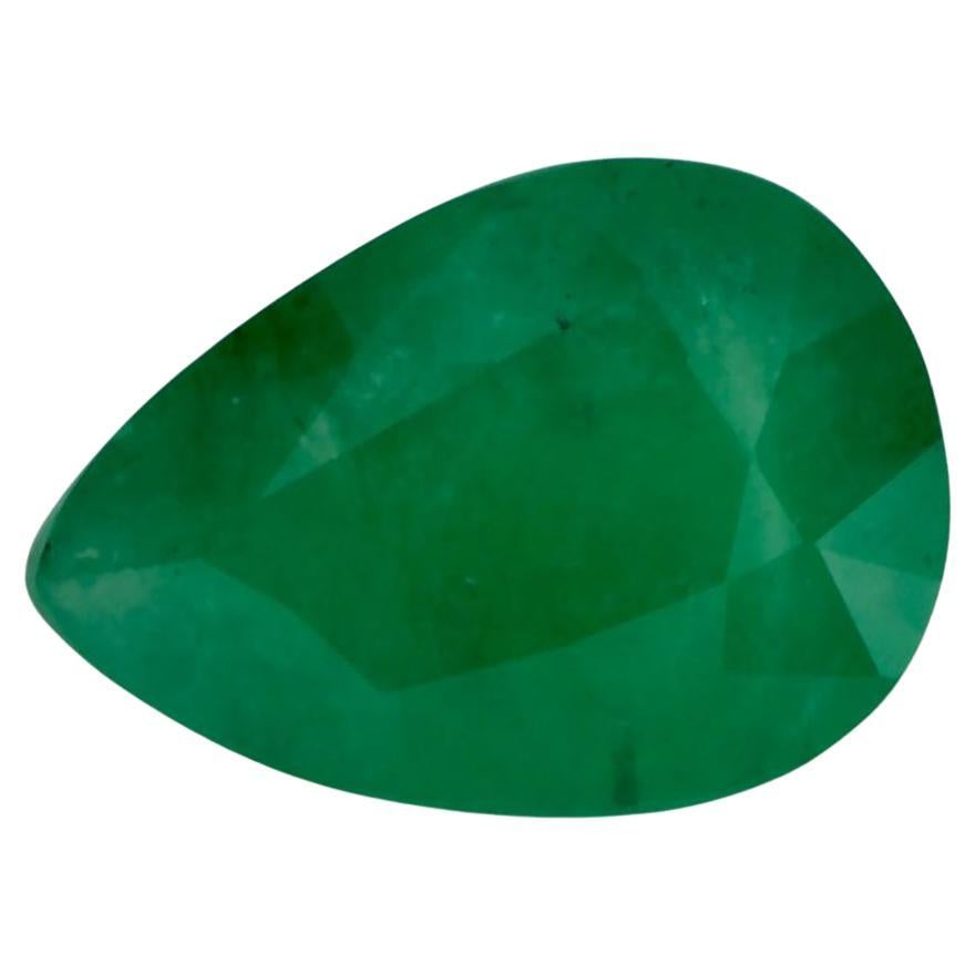 1.02 Ct Gemma smeraldo a pera sfusa